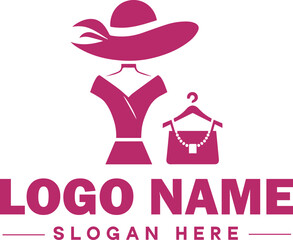  Fashion logo Luxury Glamour Elegant Logo Icon clean flat modern minimalist business logo editable vector