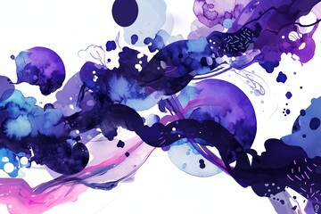 Dynamic Abstract Background with Vibrant Colors and Fluid Shapes.