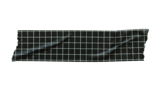 Black tape with grid pattern