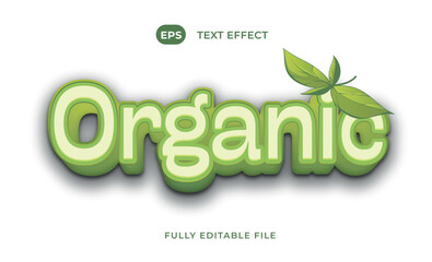 Nature Leaf 3d Organic Text Effect