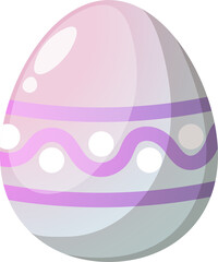 Happy Easter Day with Easter egg in Spring holiday