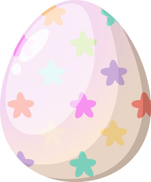 Happy Easter Day with Easter egg in Spring holiday