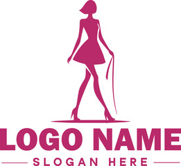  Fashion logo Luxury Glamour Elegant Logo Icon clean flat modern minimalist business logo editable vector