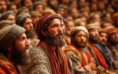 Jesus speaking to the Pharisees