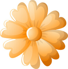 floral elements. Flower and green leaves. Wedding concept