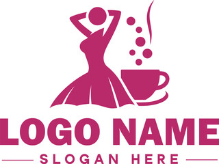  Fashion logo Luxury Glamour Elegant Logo Icon clean flat modern minimalist business logo editable vector