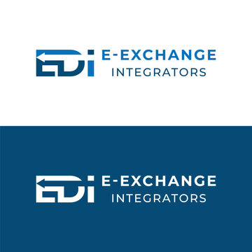 EDI Monogram E-Exchange Integrator logo Design