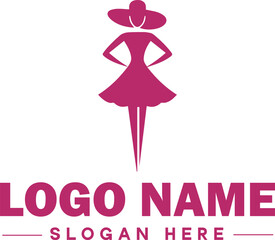  Fashion logo Luxury Glamour Elegant Logo Icon clean flat modern minimalist business logo editable vector