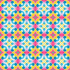 Singapore Peranakan seamless pattern, watercolor seamless tile, background, Peranakan culture, Nyonya motifs, Nyonya pattern	
