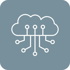 Cloud computing Icon