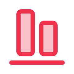 align bottom outline fill icon