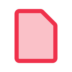 file outline fill icon