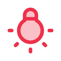 bulb outline fill icon