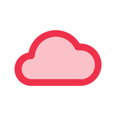 cloud outline fill icon