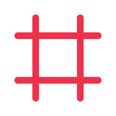 grid outline fill icon
