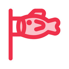 koinobori outline fill icon