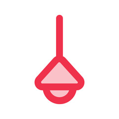 lamp outline fill icon