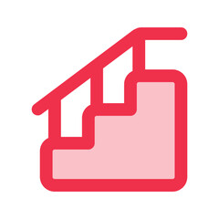 stairs outline fill icon