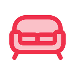 sofa outline fill icon