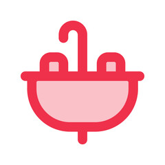 sink outline fill icon