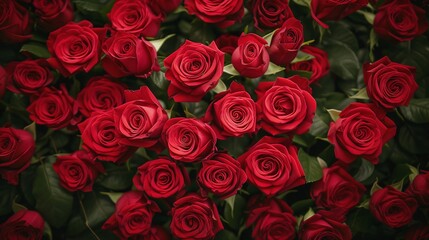 Naklejka premium Bouquet of beautiful flowers. Floral background. Wallpaper or greeting card. Colorful roses background
