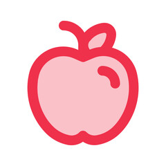apple outline fill icon