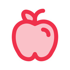 apple outline fill icon