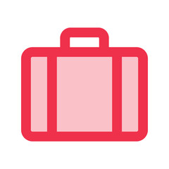 suitcase outline fill icon