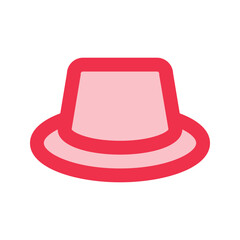 hat outline fill icon