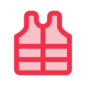recommend clip art: life jacket outline fill icon