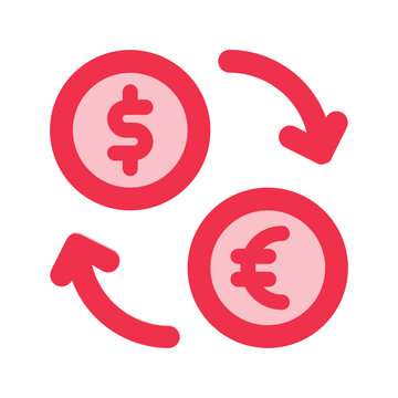 recommend clip art: money exchange outline fill icon