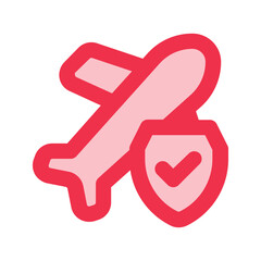 travel insurance outline fill icon