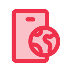 Fototapeta premium travel outline fill icon