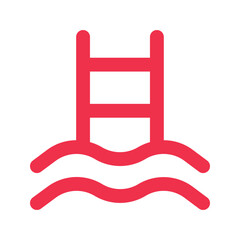 swimming pool outline fill icon