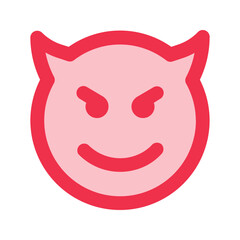 devil outline fill icon