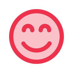 Obraz premium happiness outline fill icon