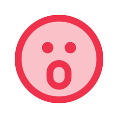 shocked outline fill icon