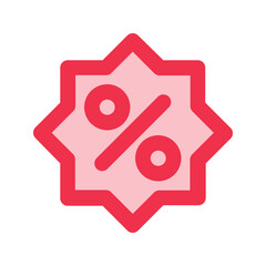 discount outline fill icon