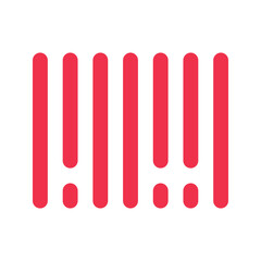 barcode outline fill icon