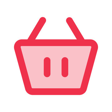 recommend clip art: basket outline fill icon