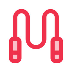 jumping rope outline fill icon