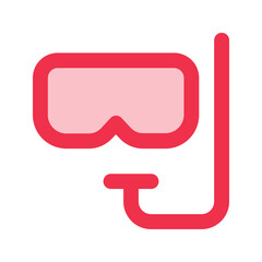 snorkel outline fill icon