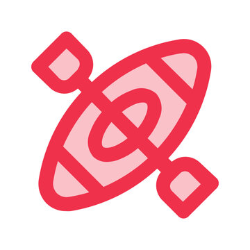 recommend clip art: kayak outline fill icon