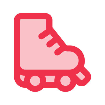 recommend clip art: roller skate outline fill icon