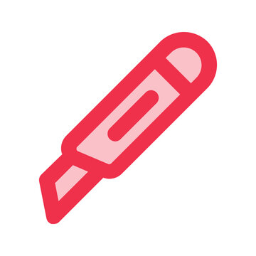 red cutter icon clip art preview