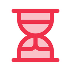 sand clock outline fill icon