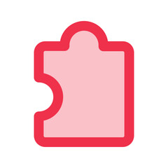 puzzle outline fill icon