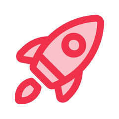 rocket outline fill icon