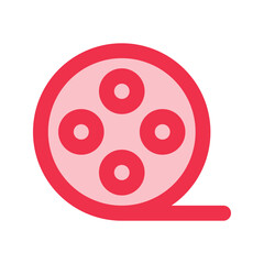 film reel outline fill icon