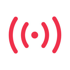 Fototapeta premium live streaming outline fill icon